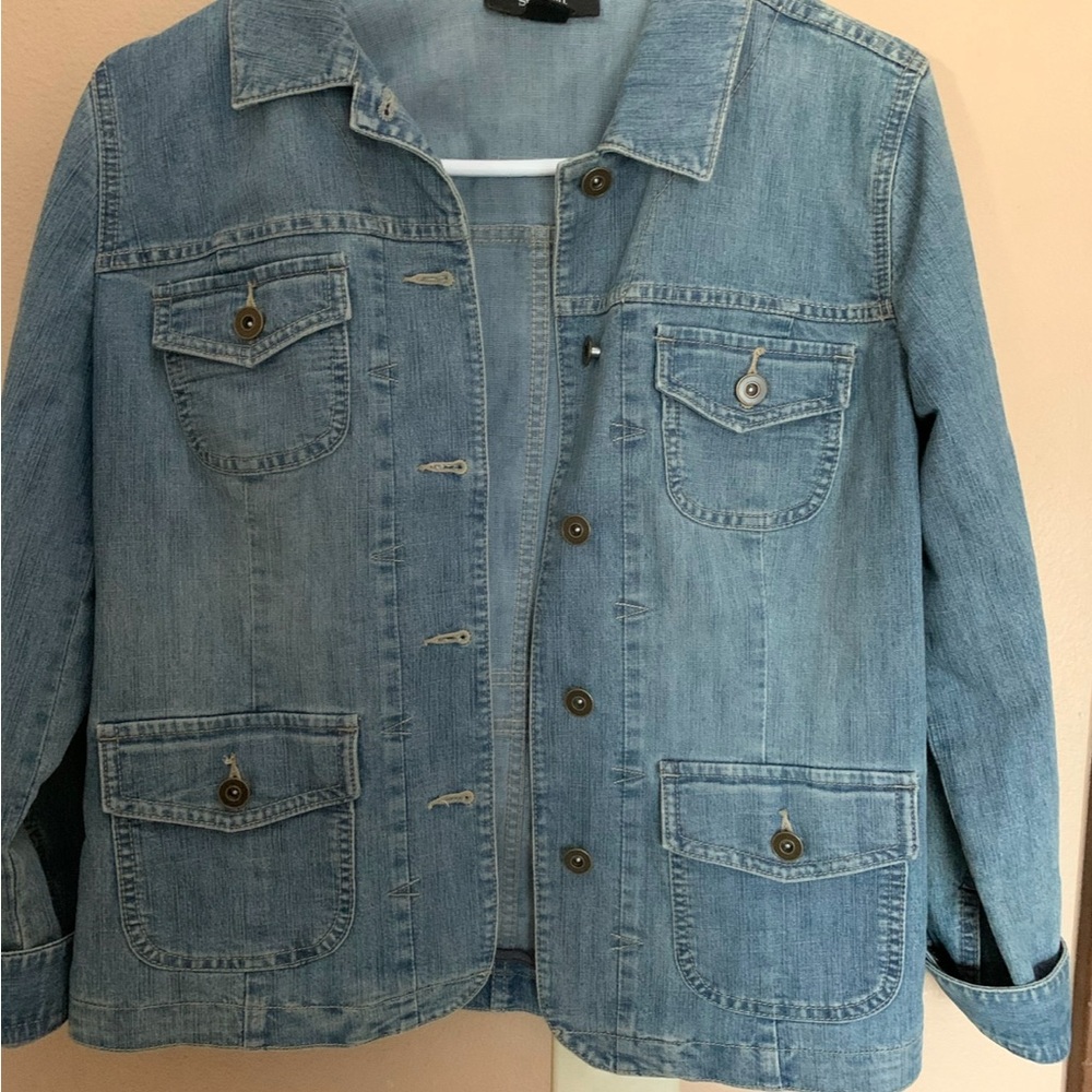 Style n Co Denim Jacket Small Petite New